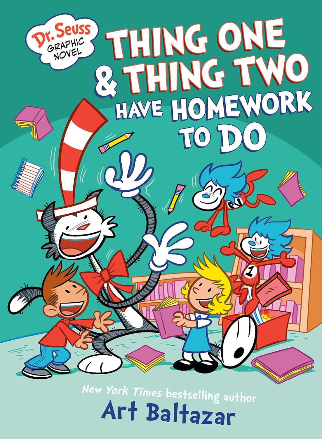 Thing One and Thing Two Have Homework to Do (Dr. Seuss Graphic Novel)