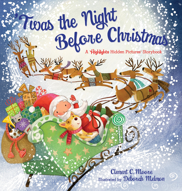 'Twas the Night Before Christmas: Christmas Storybook with Seek-And-Find Puzzles for Kids 4-8, Over 120 Hidden Objects